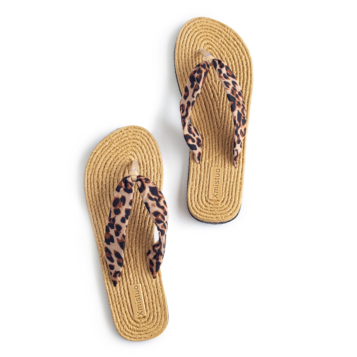 leopard skin flip flops