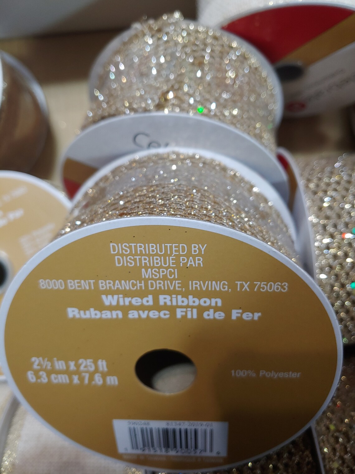 Wired ribbon 2 1/2 in x 25 ft. Brand new multiple color Etsy