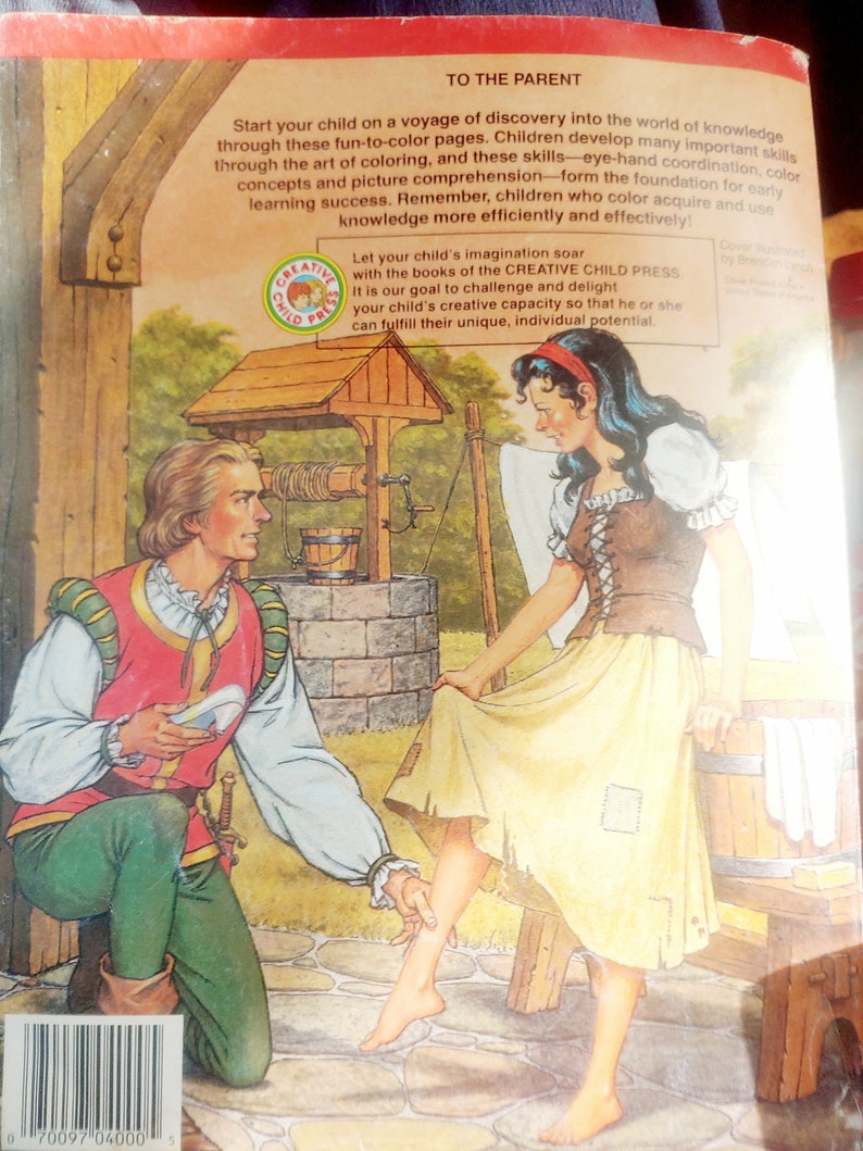 Vintage Cinderella coloring book playmore 1960 | Etsy