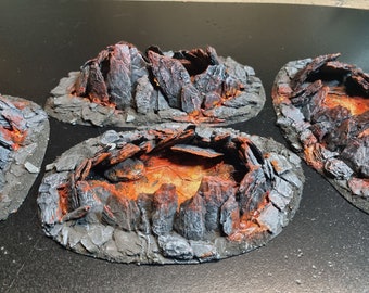 Lava fissure - Terrain for wargaming, dnd and tabletop gaming