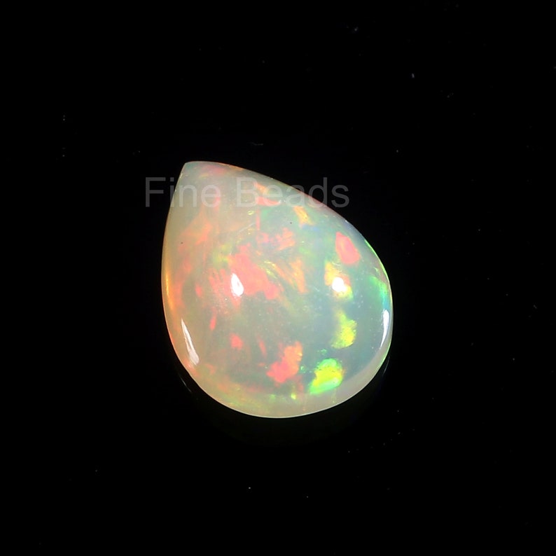 1.85 Cts 100/%Natural Ethiopian Fire Opal Pear October Birthstone Opal Calibrated Polished Opal Gift For Her Stone For Ring And Jewelry