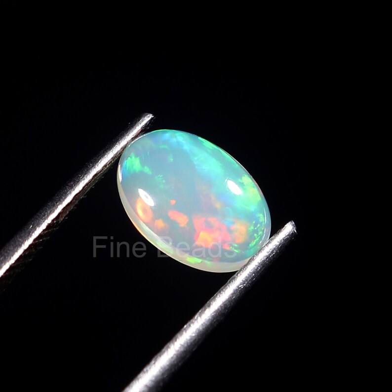 9X7 MM Size Natural Ethiopian Opal Cabochon Oval Shape Opal Cabochon Wholesale Opal Cabochon Opal Gemstone Welo Fire Opal Cabochon