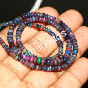 17 Inch Top Quality Natural Opal 5-8 MM Size Rondelle Shape Beads Opal Gemstone Choker Beads Necklace Beads Multi Opal Beads Gift Mother