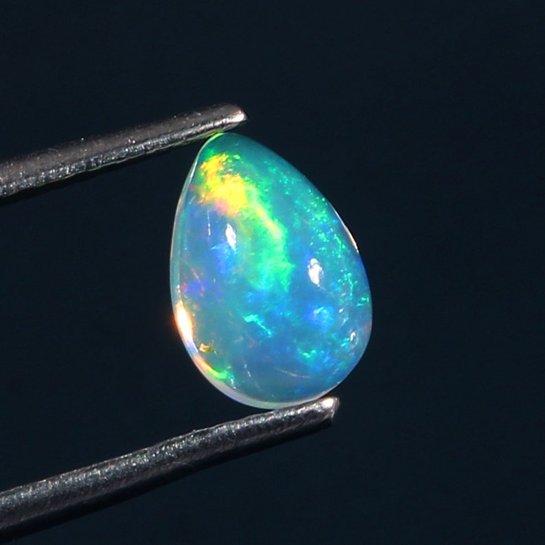 Genuine Opal Gift For Her Natural Ethiopian Opal Cabochon Gemstone Welo Fire Opal Loose Cabochon Jewelry Setting Opal Cabochon AAA 1 CTS|