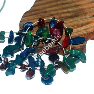 Ethiopian Opal beads , Gemstone opal Beads , Natural Welo Fire , Ethiopian Opal Beads , Uncut Shape Smooth Beads , Uncut Necklace Jewelry