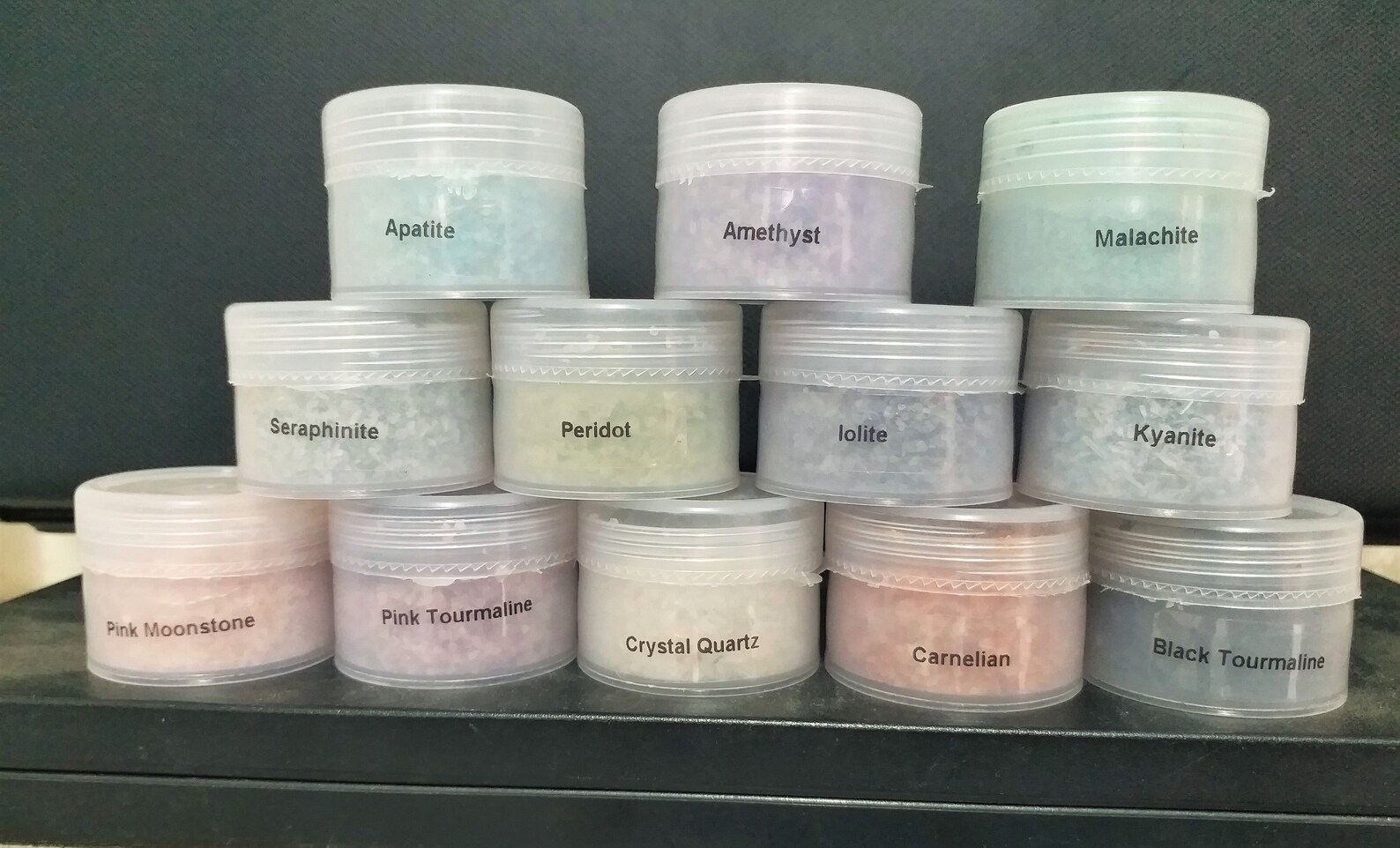 Set of TwelveNatural Gemstone Dust Powder/ Twelve colour In Etsy