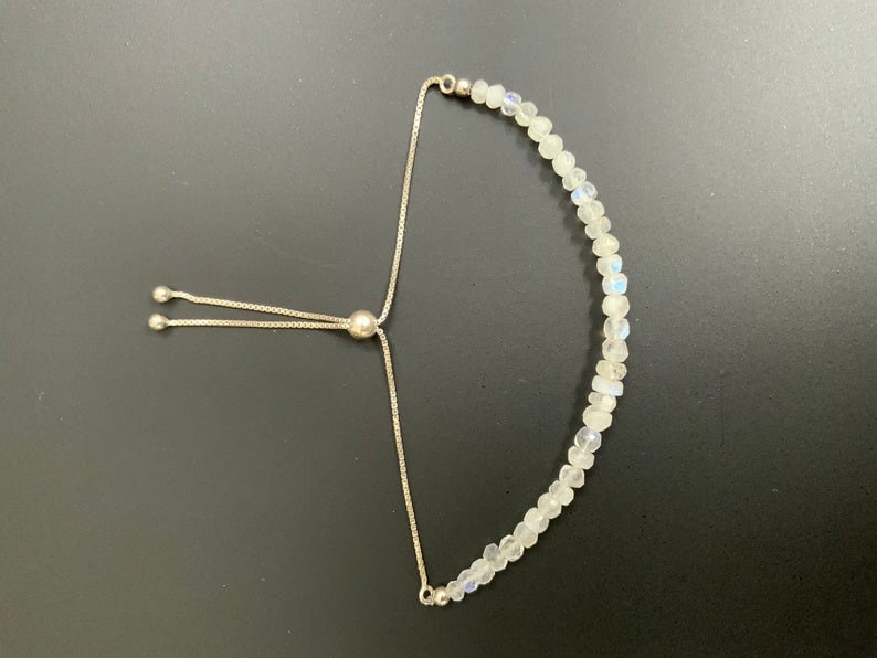 Set of 10Sterling silver slider bracelet46 Etsy