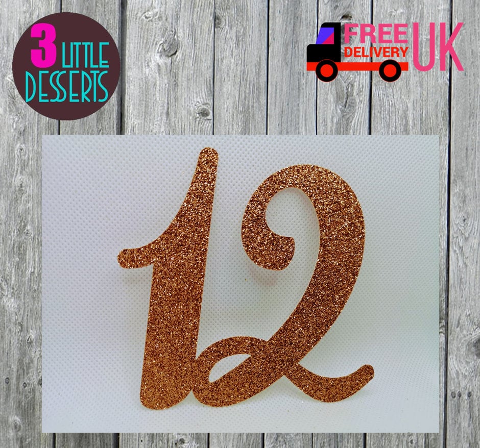 12th Birthday Cake Topper Cupcake Toppers Premium | Etsy