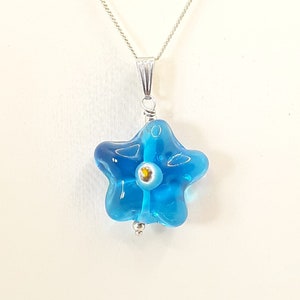 Murano glass pendant, starfish pendant, star fish glass pendant, murano glass pendant