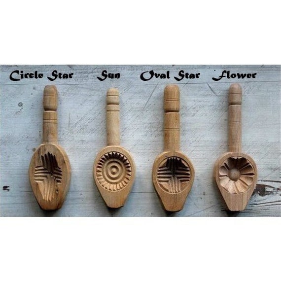 Hand carved online wooden cookie molds