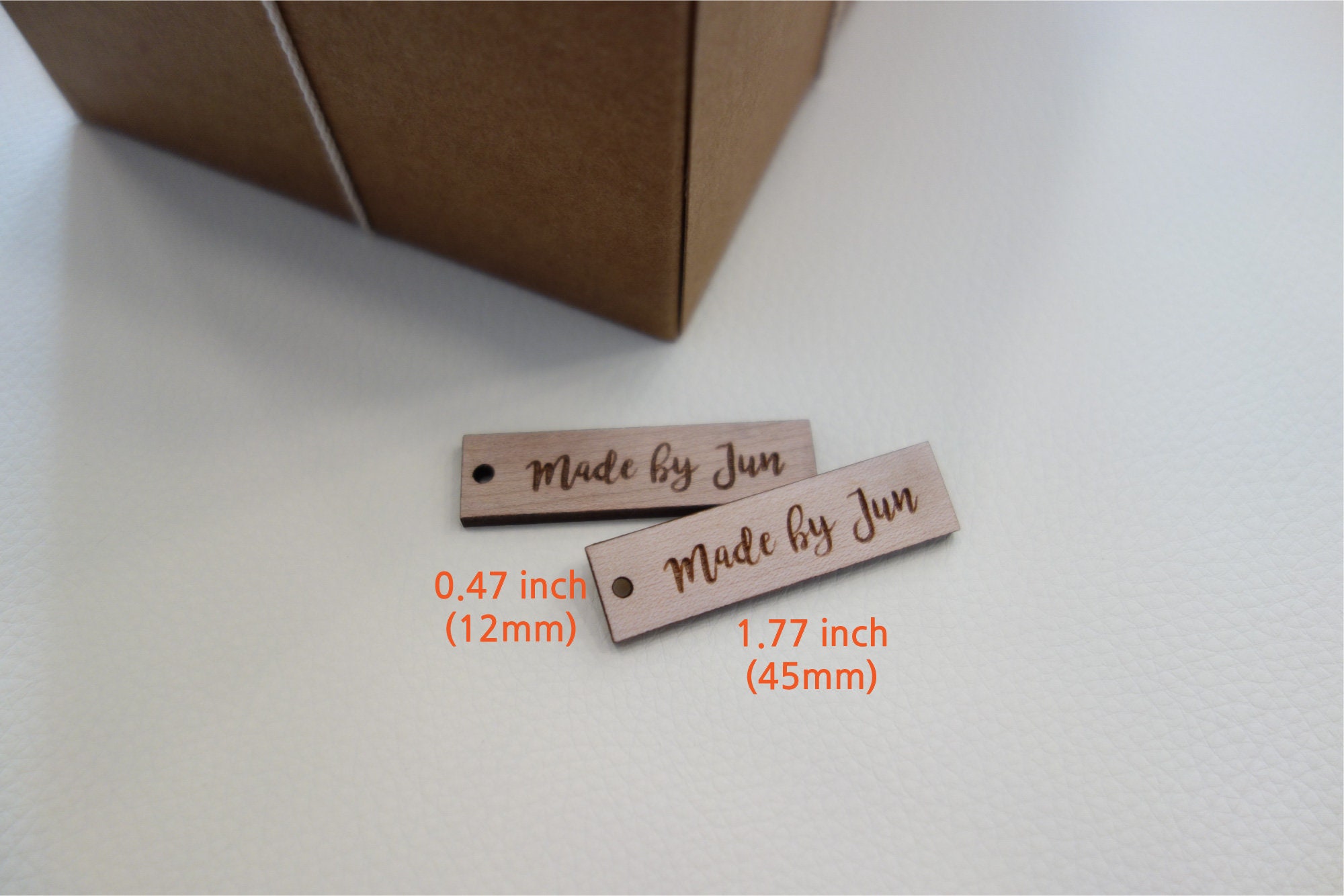 Etiquetas de madera personalizadas para artículos hechos a Etsy