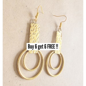 489 Brass Earrings Bulk, Earring Set, Wholesale African Earrings, Brass Earrings Boho, Ethnic Earrings, African Jewelry For Women, Boho