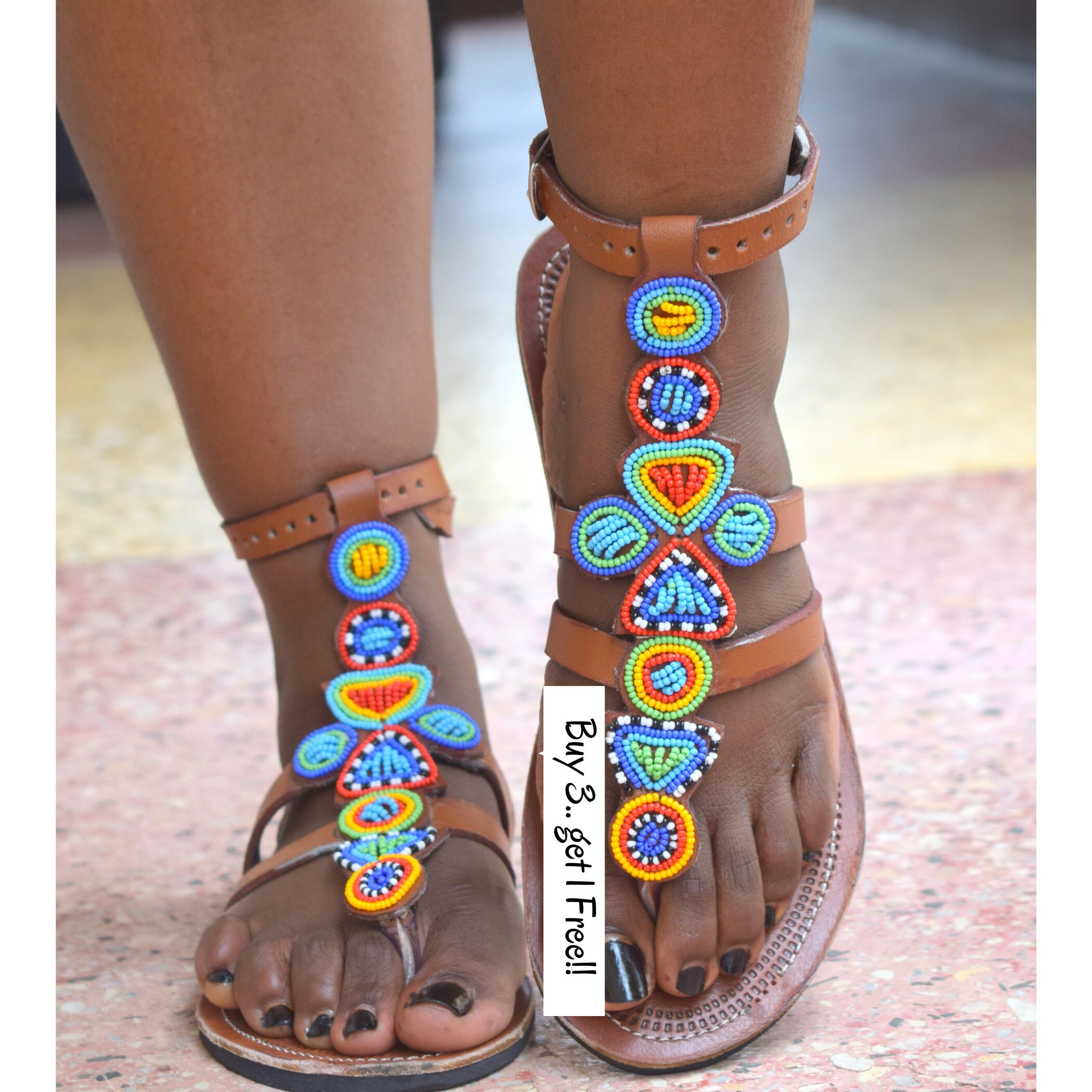 Tribal Sandal Ethnic Sandal Africa Sandal Masai Sandal - Etsy