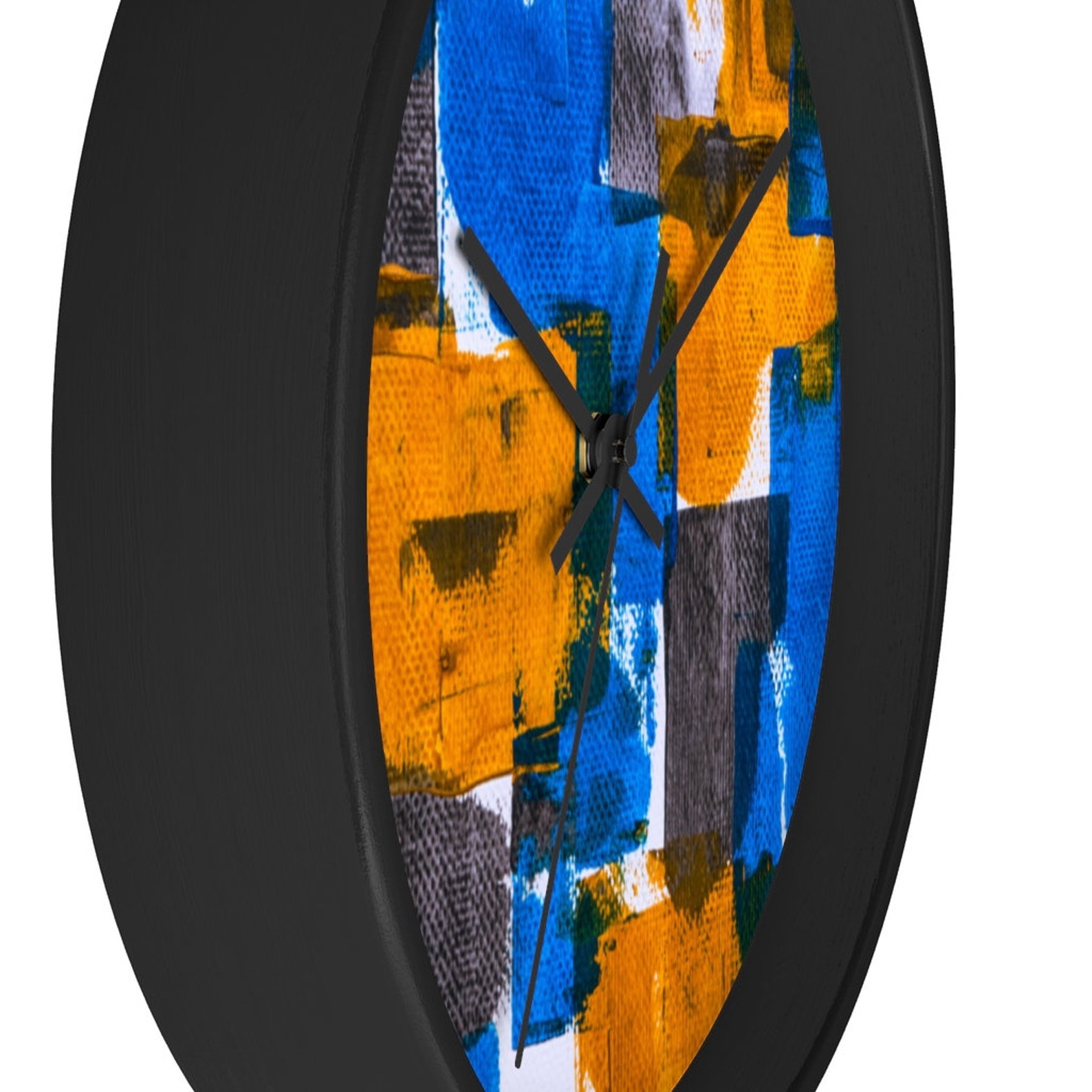 Abstract Modern Colorful Wall Clock Art Decor Wall Clock Etsy