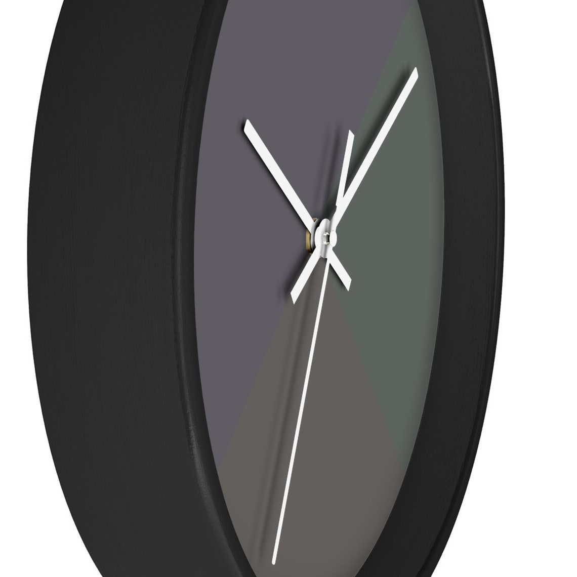 Dark Grey Wall Clock Minimalistic Design Wall Clock Simple Etsy