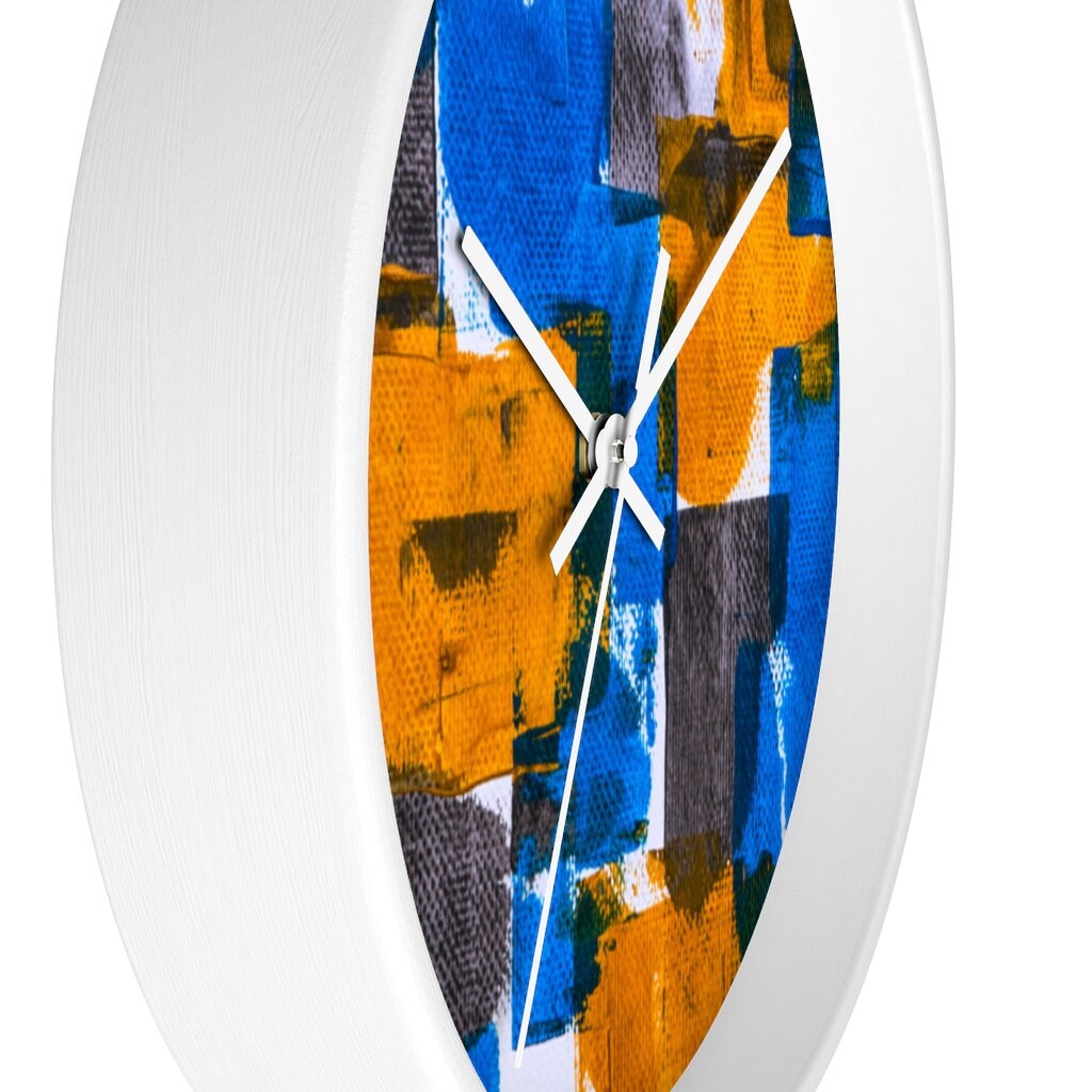 Abstract Modern Colorful Wall Clock Art Decor Wall Clock Etsy