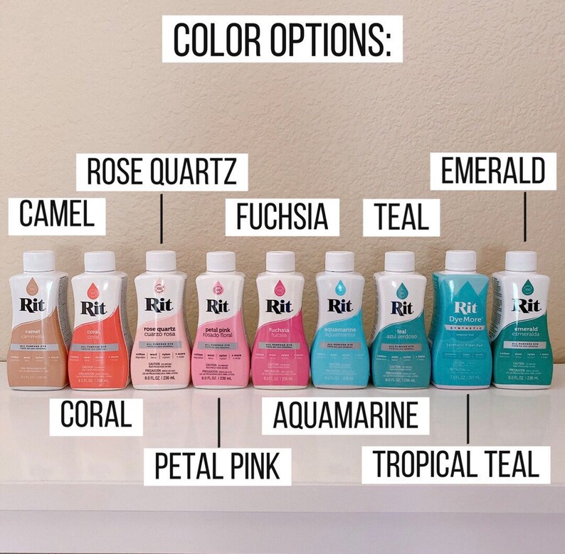 RIT DYE for Tie Dye Projects Multiple Color & Size Options Etsy