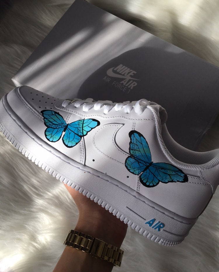 Nike Air Force One Custom Schmetterling | Etsy