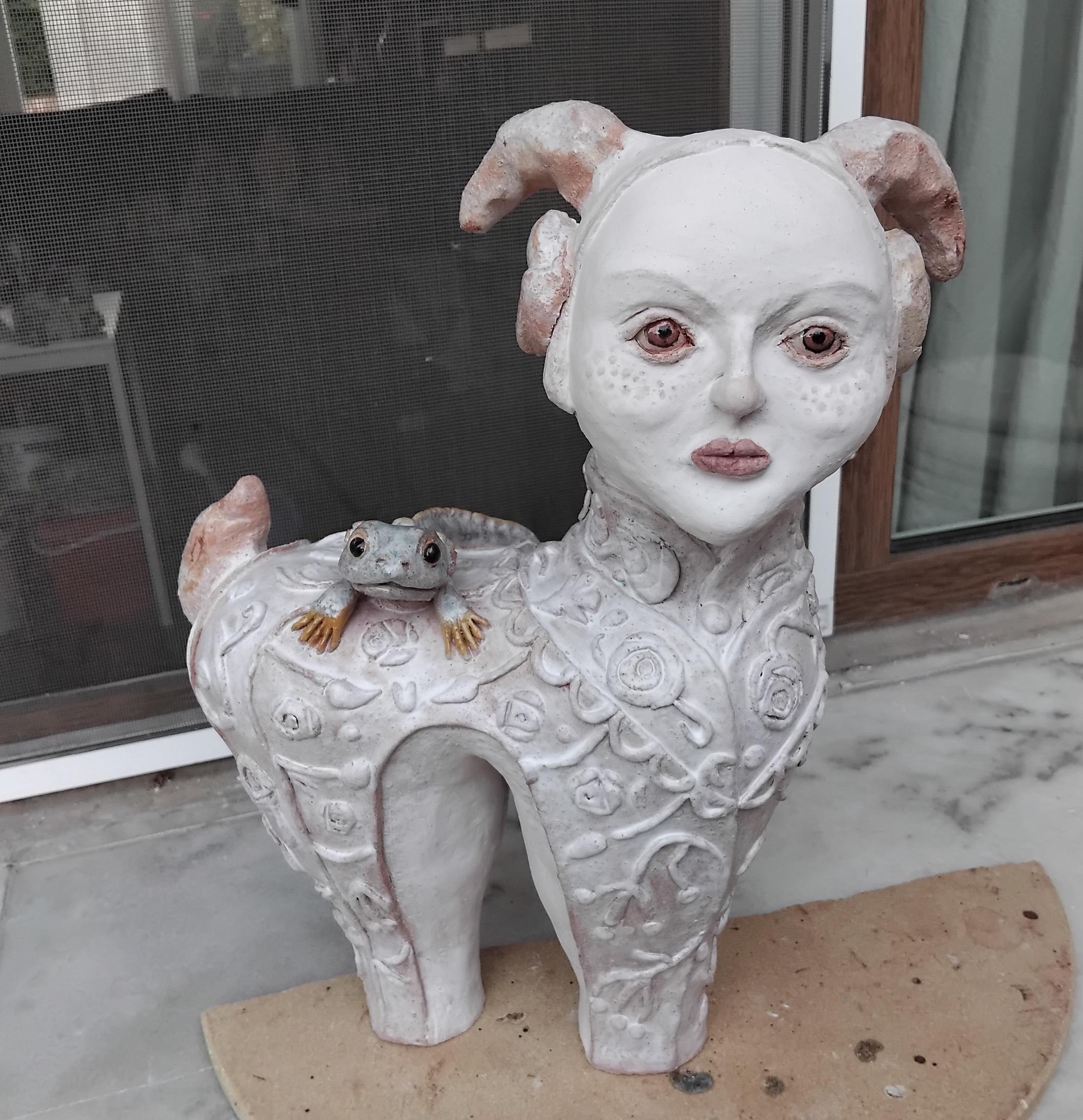 手作り陶器の顔の彫刻：現代の粘土アート作品 - Etsy 日本