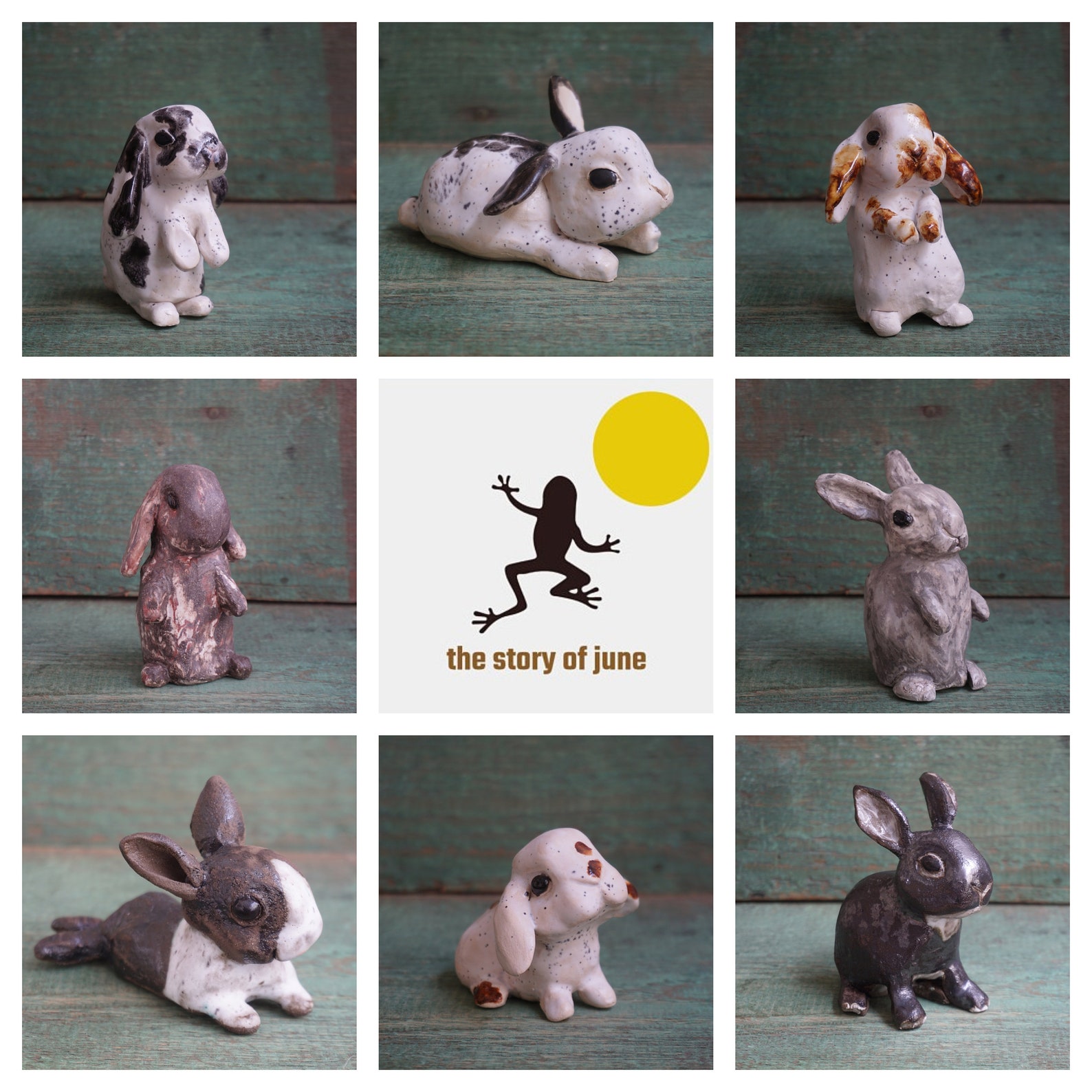 Dutch Rabbit Figurine Ceramic Sculpture Bunny Statue Rabbit - Etsy
