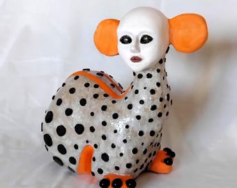 One of One | Hand Sculpted Ceramic Sculpture | Contemporary Collectible Art