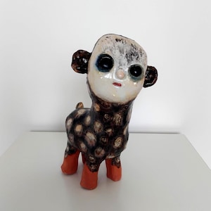 Handmade Stoneware Clay Sculpture: Contemporary Art Object