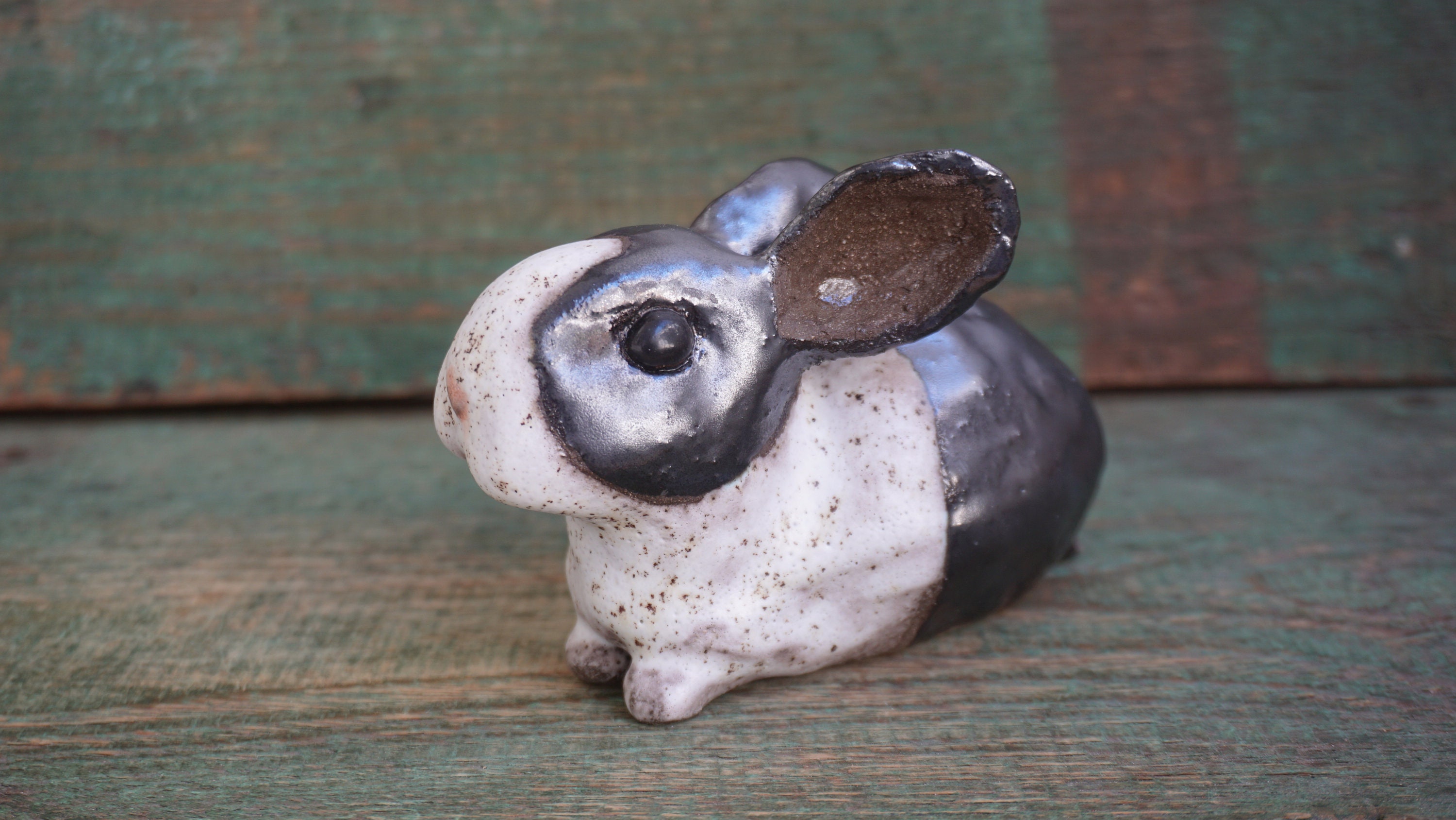 Dutch Rabbit Figurine Ceramic Sculpture Bunny Statue Rabbit - Etsy