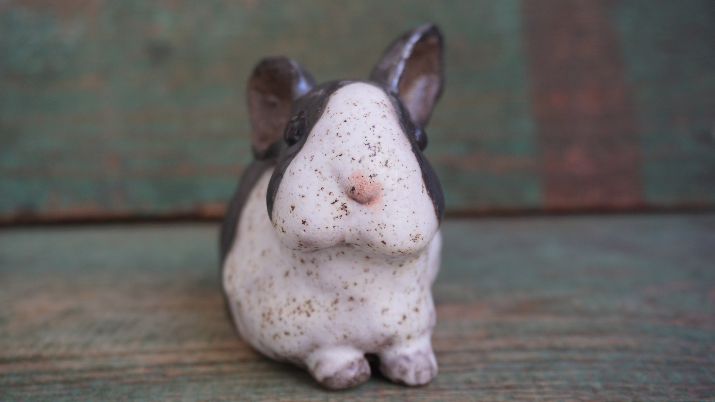 Dutch Rabbit Figurine Ceramic Sculpture Bunny Statue Rabbit - Etsy