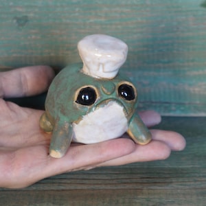 Handmade Ceramic Chef Figurine: Weird Sculpture Art