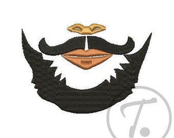 Embroidery Design for Face with beard in 1 size. Easy to do. Embroidery for Clothes and T-shirts. Machine Embroidery Digital Pattern