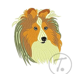Shetland Sheepdog Embroidery Design: Sheltie Pet (Digital Pattern)