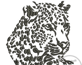 Machine Embroidery Wild cat Leopard Embroidery Design Applique of wild animals Animals Leopard Instant download embroidery Pattern