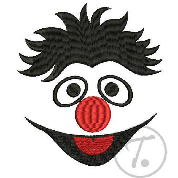 Kids embroidery. Funny Clown in 3 size. Embroidery design for kids. Embroidery for Children Clothes. Machine Embroidery Digital Pattern