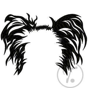 Papillon Dog Ears Embroidery Design: Pet Outline (3x3 to 6x10 inch) (Digital Download)
