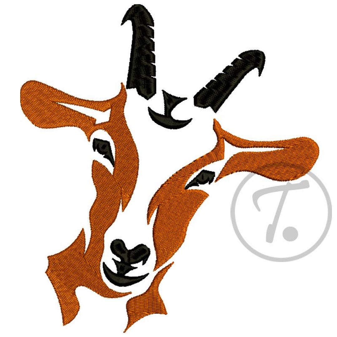 Goat Design Patterns Goat Embroidery Design: Farm Animal Digital Pattern (4x4, 5x7, 6x10 ...