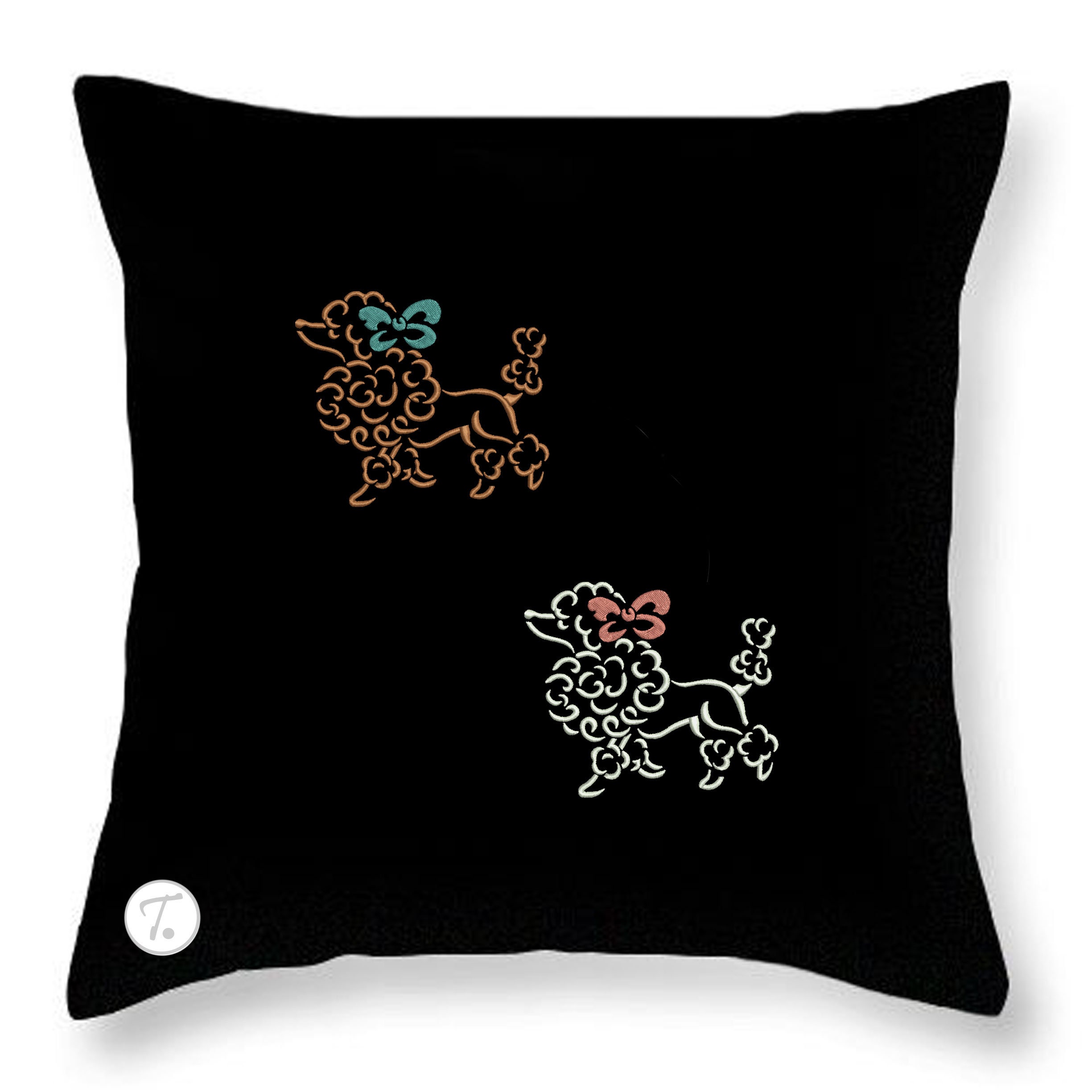Poodle dog embroidery design poodle dogs embroidery pets  etsy australia