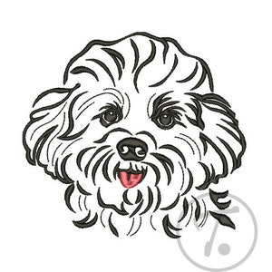 Bichon Frise Dog embroidery design. Bichon Embroidery in 4 size. Pets. House small dog. Design of dogs. Machine Embroidery Digital Pattern
