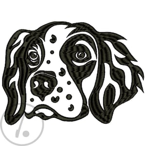 Brittany Spaniel Hund Stickdatei, 4 Größen (Digitales Muster)