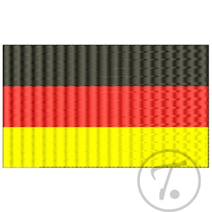 German Flag Embroidery Design: Machine Embroidery Pattern (Digital Download)