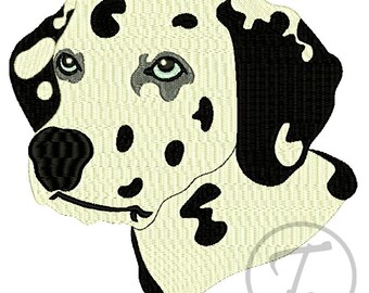 Dalmatian Dog Embroidery Design: 4 Sizes, Pets (Digital Pattern)