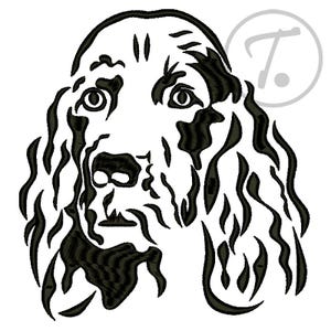 Gordon Setter Dog Embroidery Design: 4 Sizes (Digital Pattern)