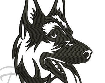 German Shepherd dog embroidery design in 5 sizes. German Shepherd dogs embroidery. Pets. Watchdog Dogs design. Machine embroidery Pattern