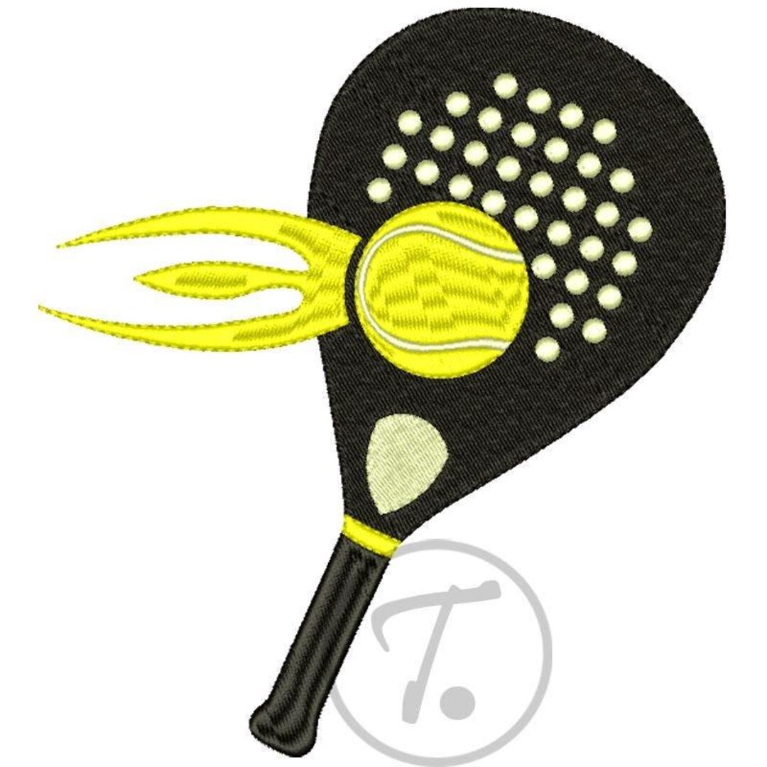 Pattern Padel Padel Racket Embroidery; Design in 5 Sizes, Pattern (digital Download ...