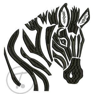 Zebrabroderidesign: Mönster med vilda djur (3 storlekar) (digital nedladdning)