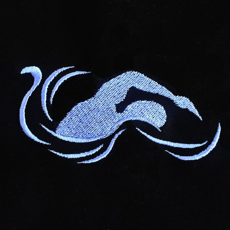 Sports logos embroidery swimming logo swimmer swimming | Etsy
