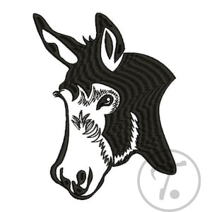 Farm animals - Donkey embroidery design. Domestic animals  embroidery. Farm animals donkey in 3 size. Machine Embroidery Digital Pattern