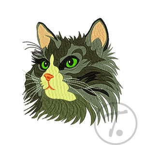 Angora Katze Stickdatei: Stickdatei Angora
