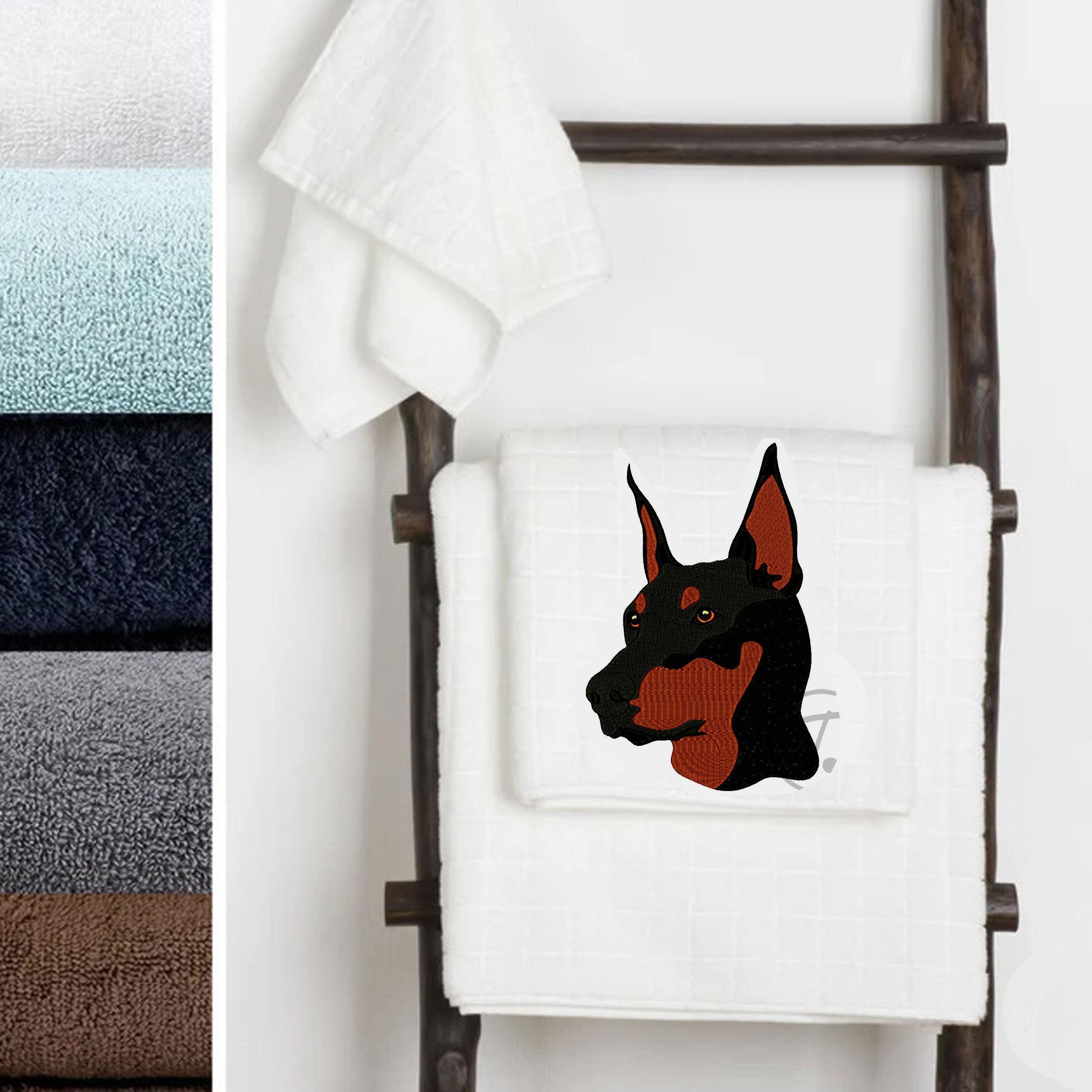Doberman Dog Embroidery Design: Pet (4 Size) Watchdog, Pattern (digital ...