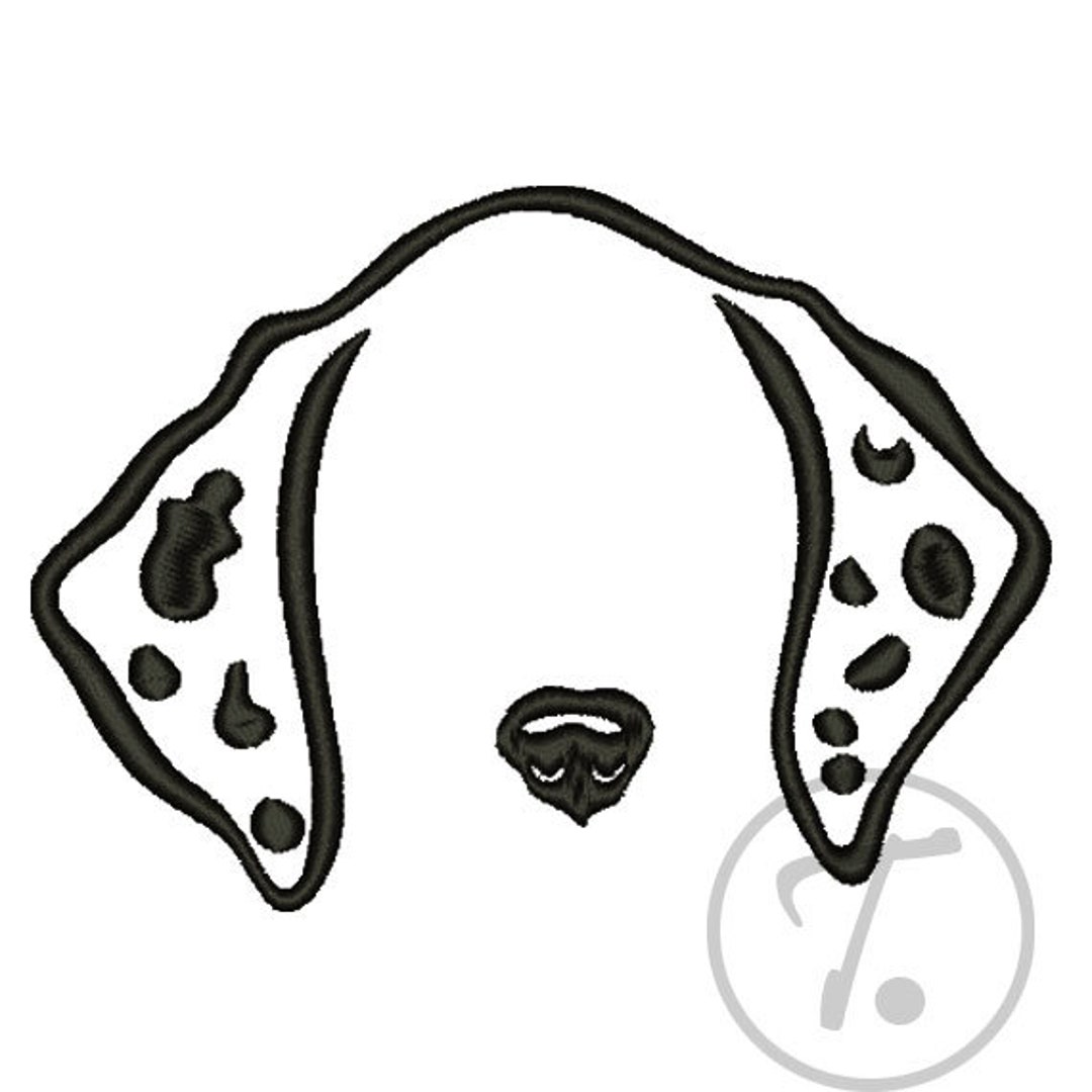 Dalmatian Ears and Nose. Embroidery Design of Dog's Ears and Nose . 4 Dalmatian Ears and Nose. Embroidery Design of Dog's Ears and Nose . 4