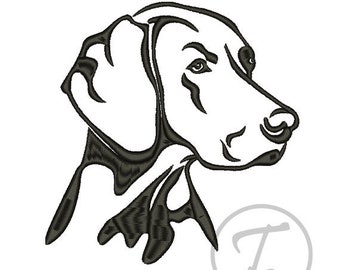 Weimaraner dog embroidery. 4 sizes.Dogs embroidery design. Pets design. Clothes embroidery. Dog applique design. Machine embroidery. Pattern